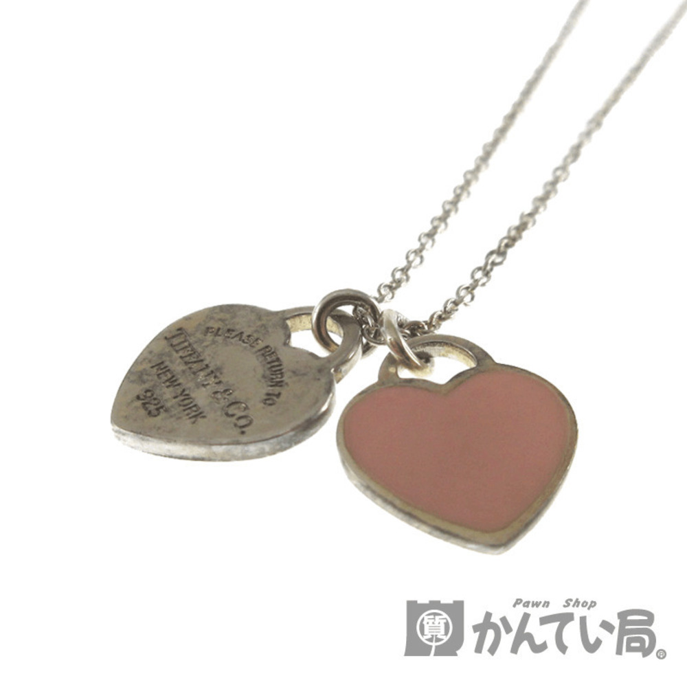 Tiffany Co Return To Tiffany Double Heart Accessories Necklace Sterling Silver
